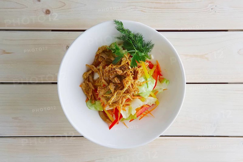 Spring salad with cabbage
