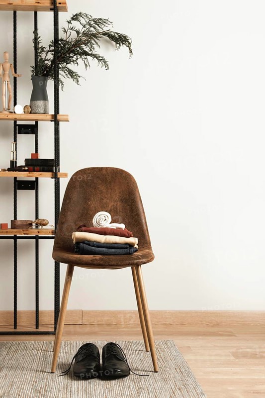Front view casual clothes top interior chair