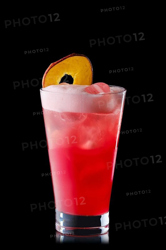 Variation of cocktail clover club isolated on black background