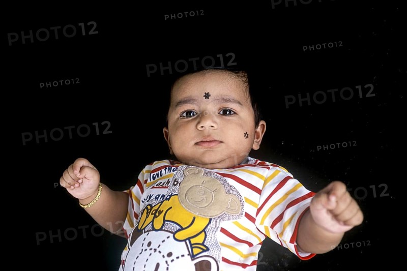 A south Indian 3 months old baby boy Ashwin at Coimbatore