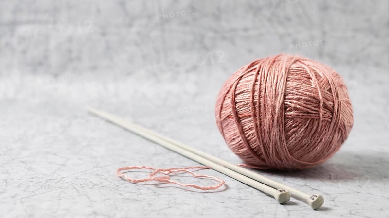 Knitting wool needles