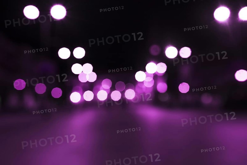 Pink bokeh light street