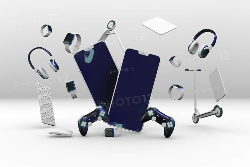 Cyber monday shopping with smartphone
