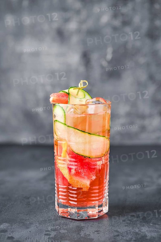 Variation of alcoholic cocktail with vodka