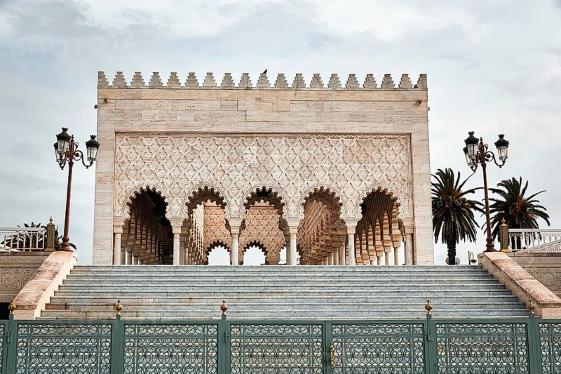 Exterior staircase at the mausoleum