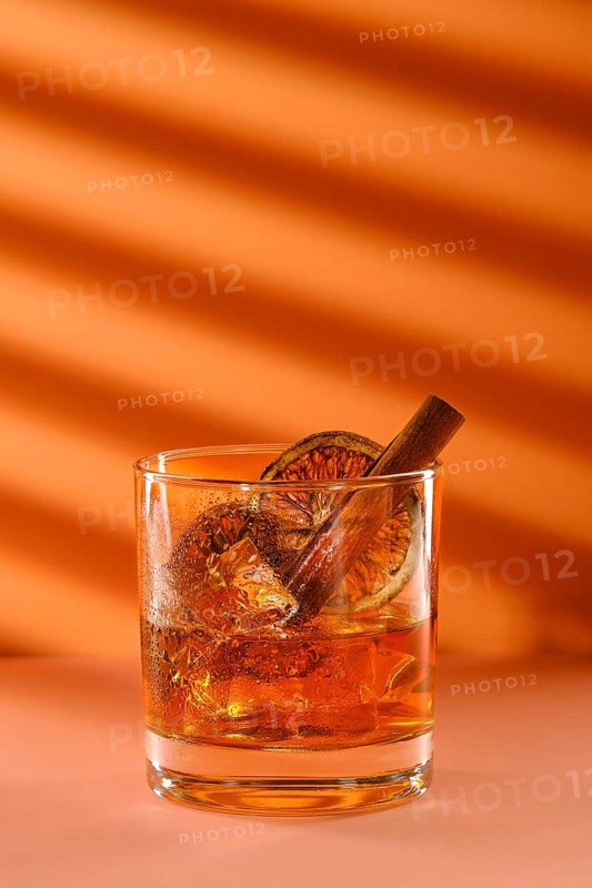 Cocktail with martini and orange liquor