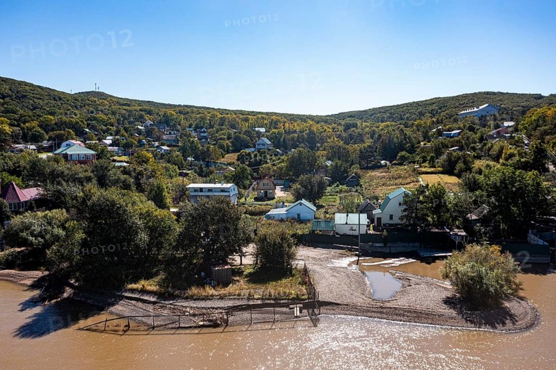Aerial of the Amur river