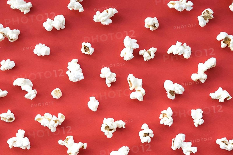 Cinema concept with popcorn