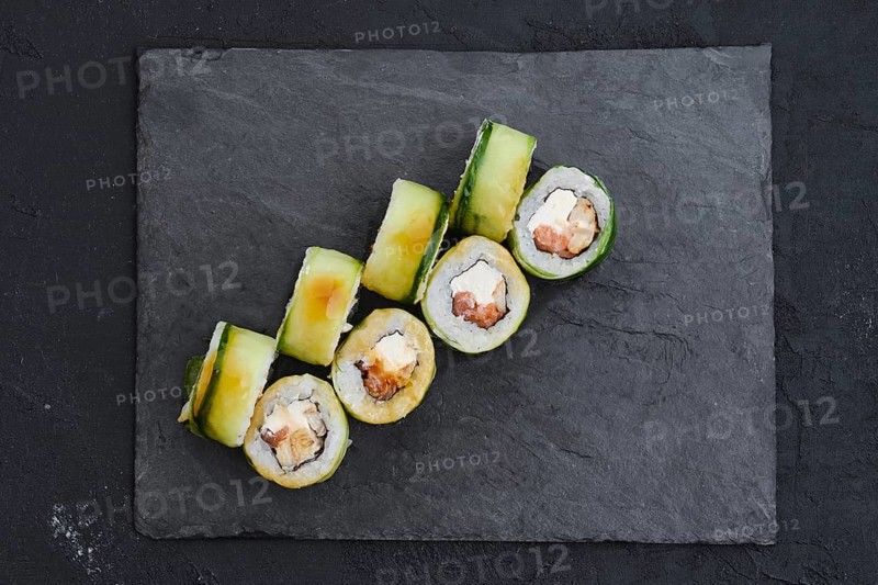Rolls with eel