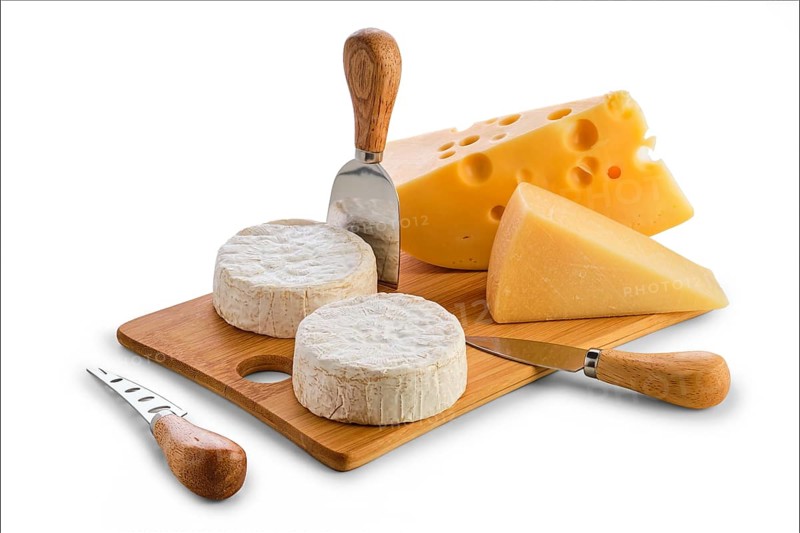 Different types of cheeses