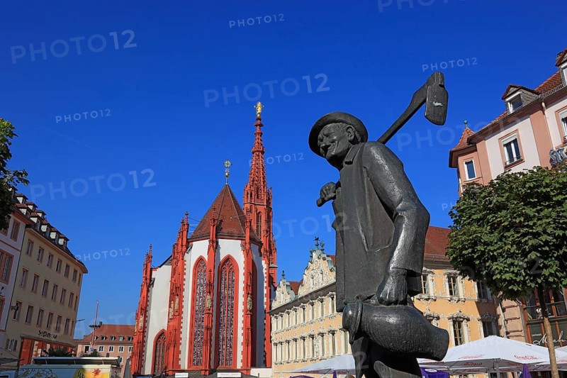 In the old town of Wuerzburg