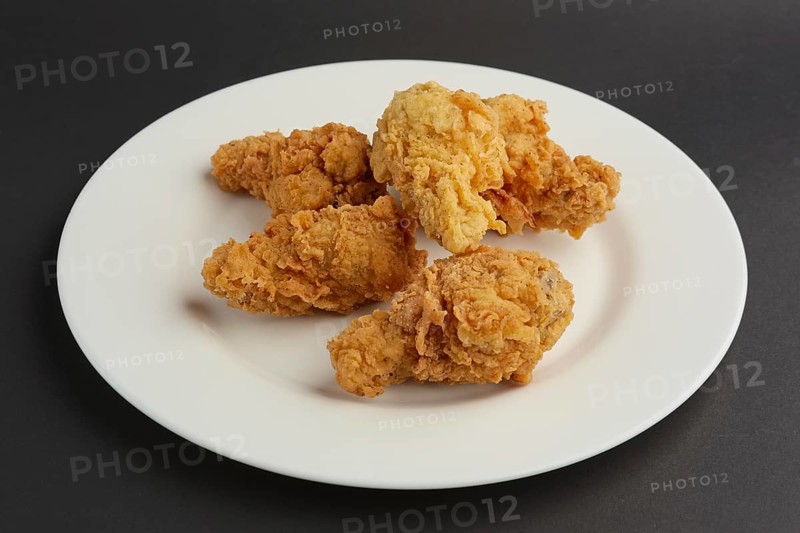 Hot spicy fried chicken wings