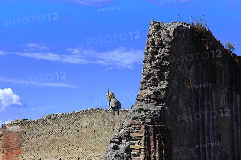 Remains of a house