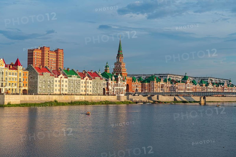 Houses build in the style of Bruges in Yoshkar-Ola