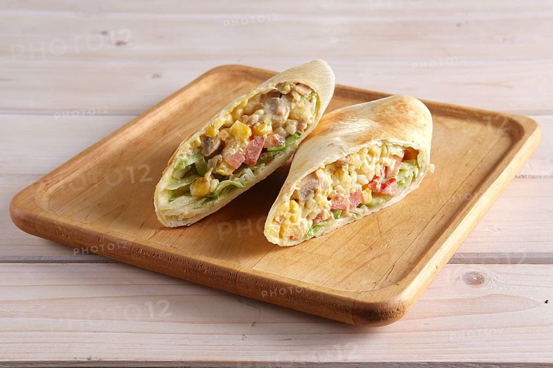 Burritos wraps with meat