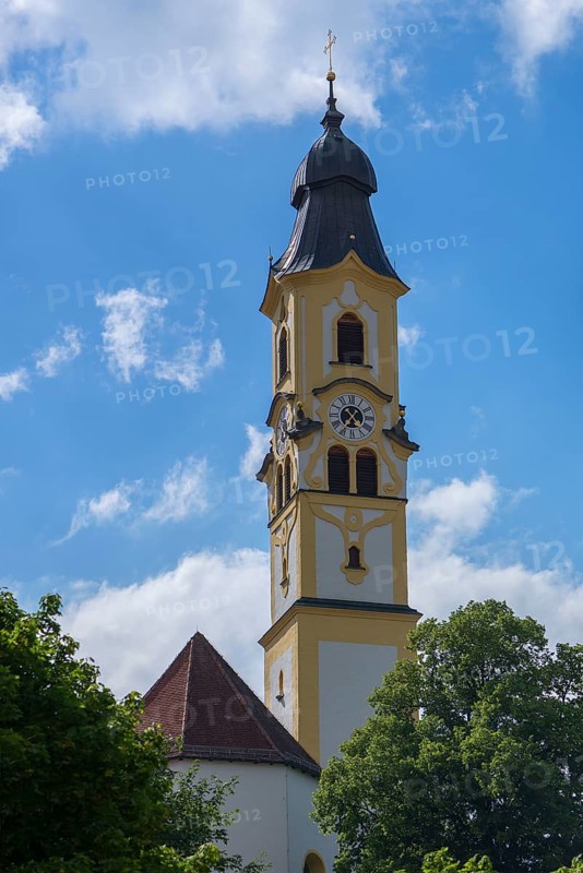 Tower of the Baroque St. Nicholas Church