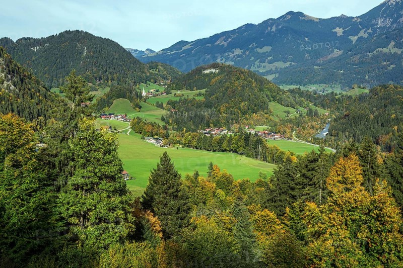 View of Tiefenbach and Illertal
