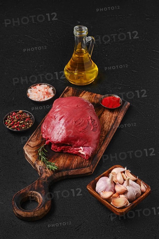 Raw beef shoulder boneless meat