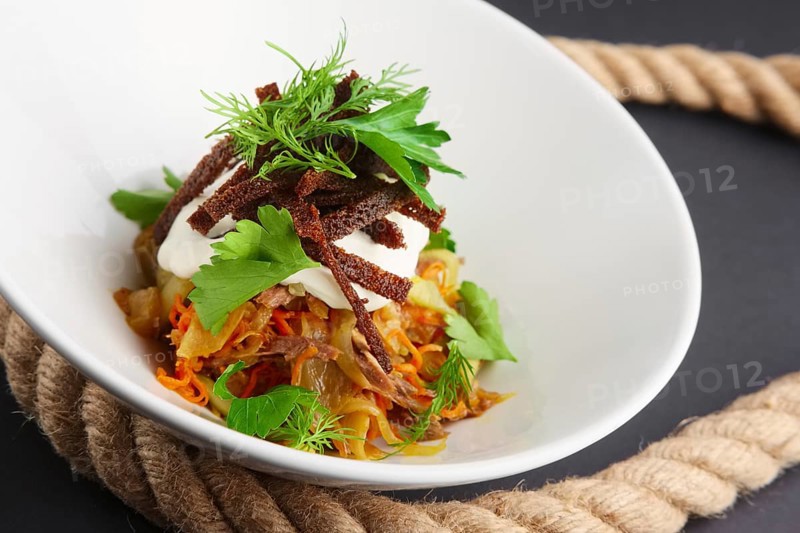 Authentic salad with bean