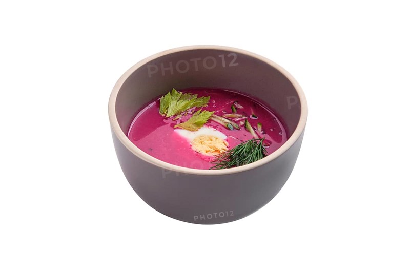Cold summer soup with beet