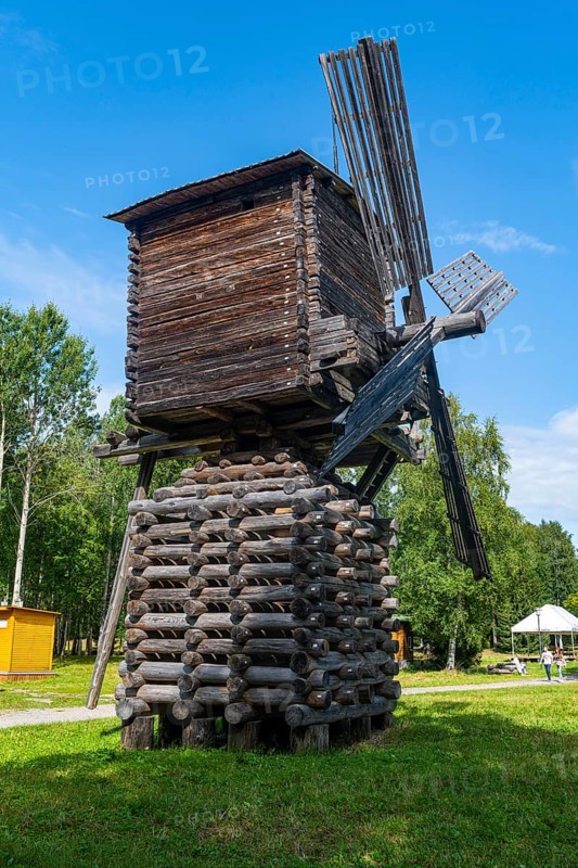Wooden windmill