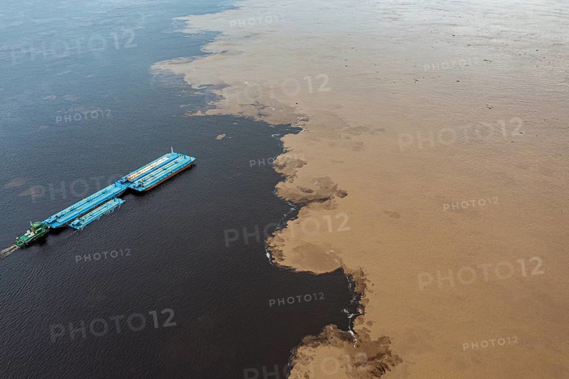 Confluence of the Rio Negro and the Amazon