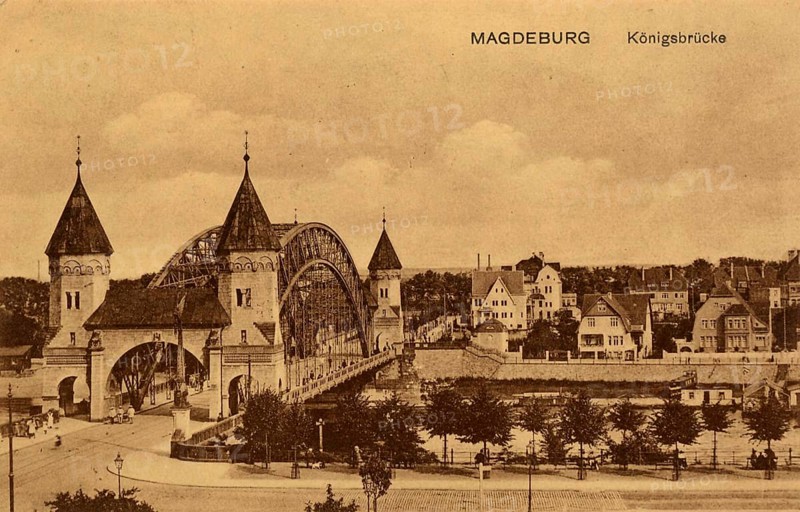 The Koenigsbruecke in Magdeburg