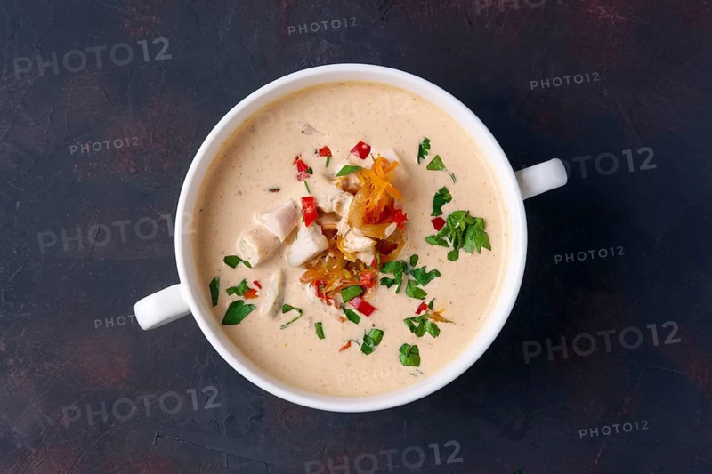 Soup puree with veal