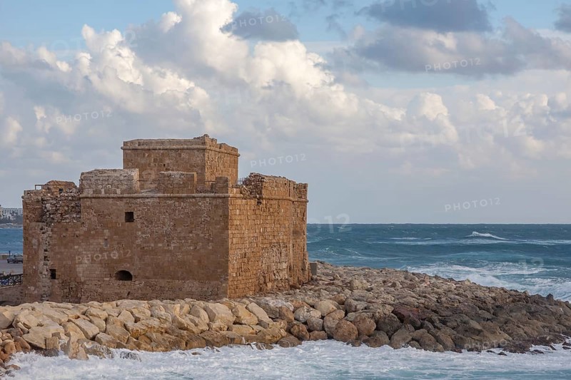 Medieval fort at the port of Paphos