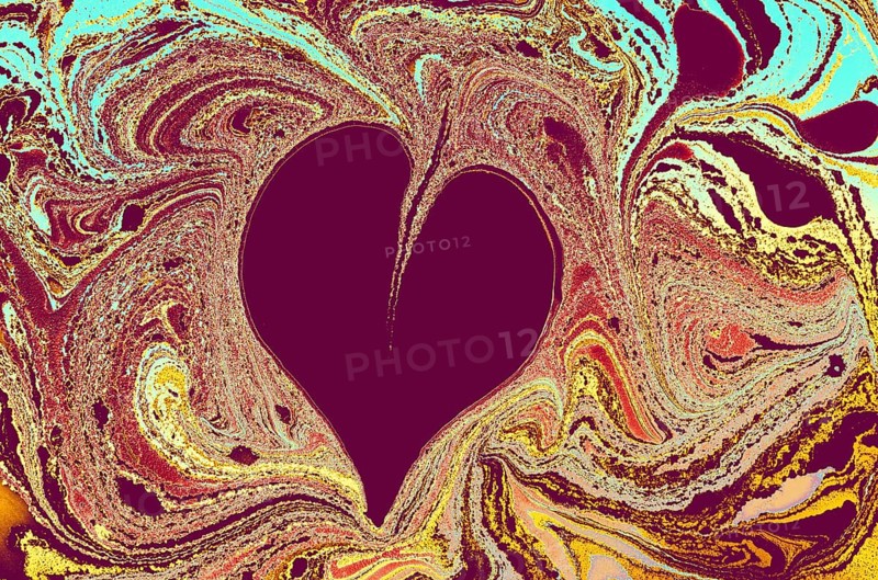 Ebru marbling handmade art