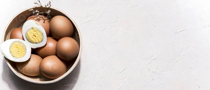 Top view bowl with eggs copy space. Resolution and high quality beautiful photo