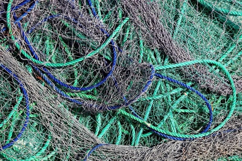 Fishing nets in the dhow port of Al Khor