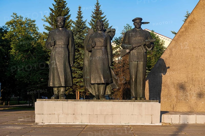Fire monument on peace square