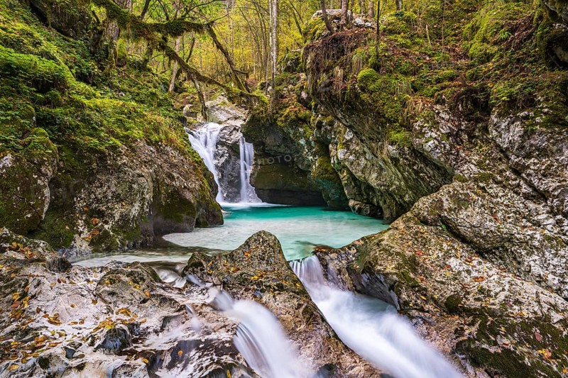 Sunik Waterfall on the Lepenjica