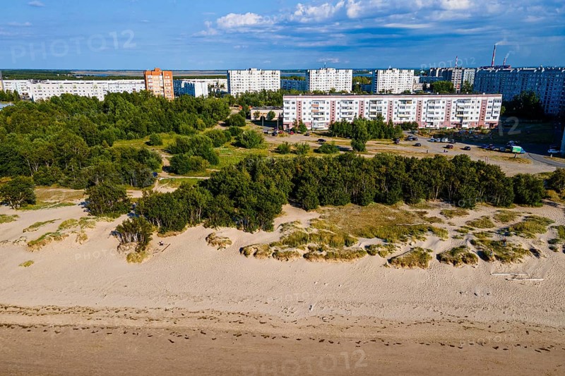 Aerial of the beach