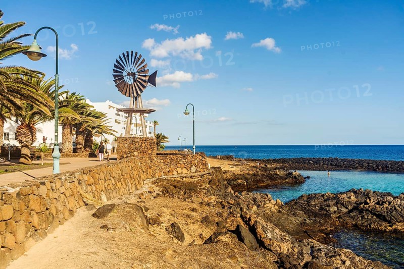 View of the resort town named Costa Teguise