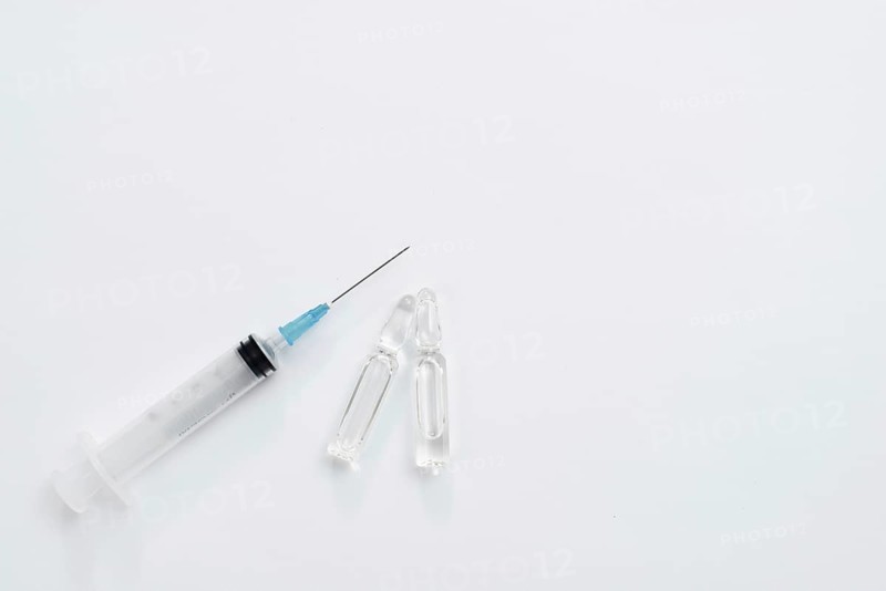 Syringe vial white background. Resolution and high quality beautiful photo