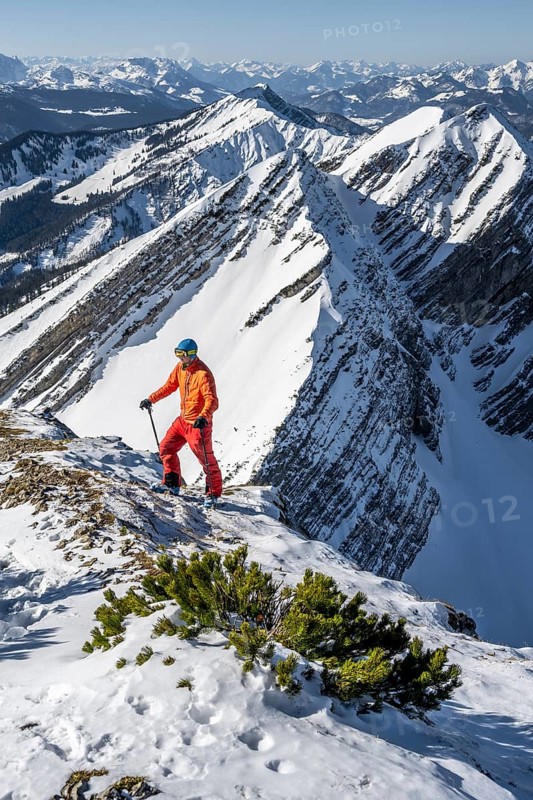 Ski tourers at the summit of Sonntagshorn