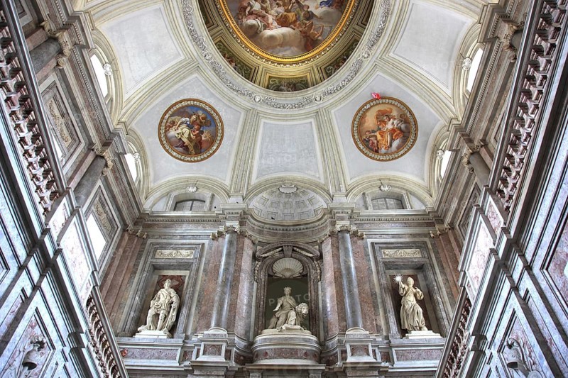 View through the staircase