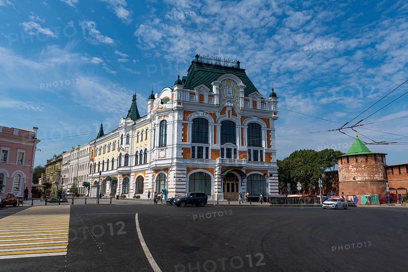 Historical houses in the pedestrian zone
