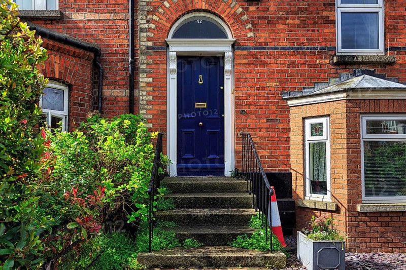 Blue door