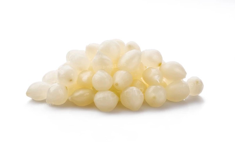 Pickled onion isolated on white background