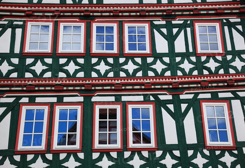 Half-timbered houses in the old town
