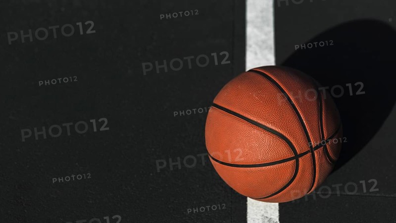 Close up basketball court