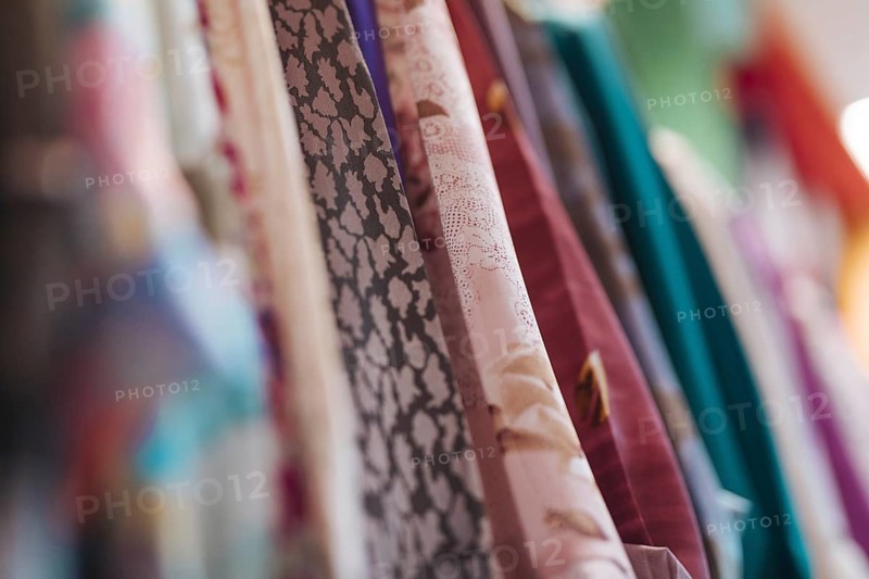 Various type fabric clothes shop. Resolution and high quality beautiful photo