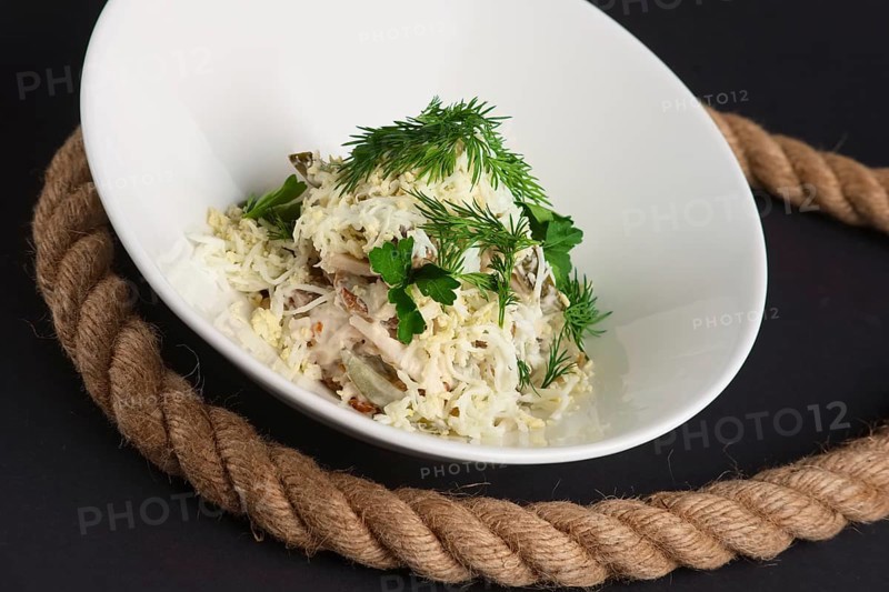 Salad with egg