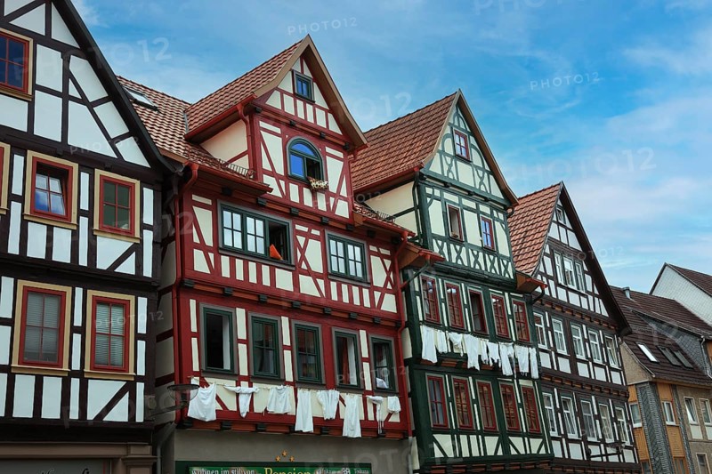 Half-timbered houses in the old town
