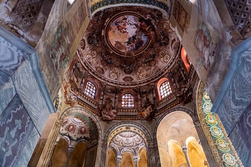 Beautiful mosaics in the Basilica di San Vitale