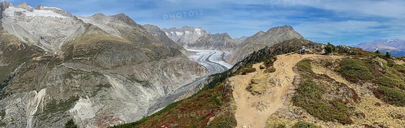 Great Aletsch Glacier and Hiking Trail