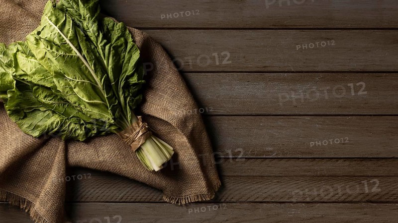 Top view chard kale with copy space. Resolution and high quality beautiful photo